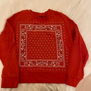Red Bandanna crewneck sweatshirt